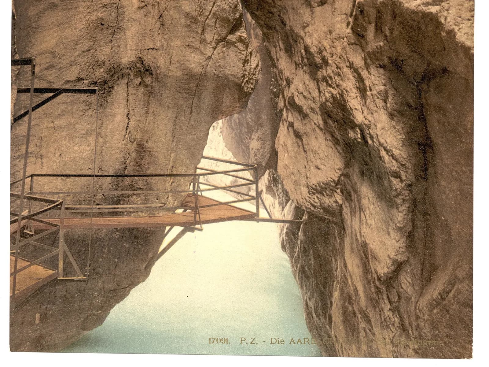 Reisepanorama rund um Aareschlucht in der Schweiz
