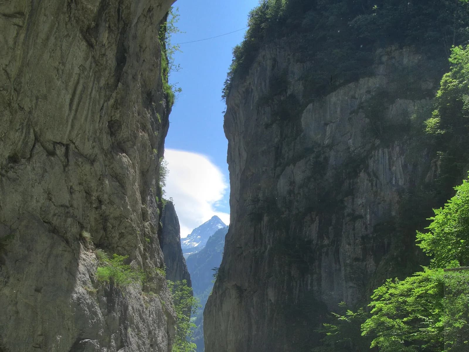 Landschaft bei Aareschlucht, Bern · Meiringen, Schweiz