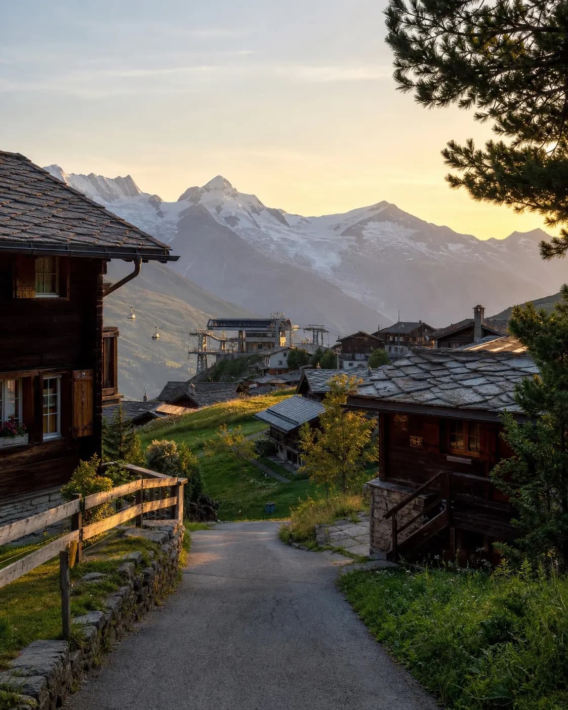 Panorama des Aletschgletschers von der Aletsch Arena