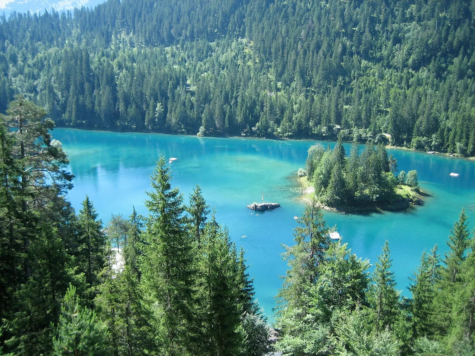 Краєвид Озеро Каума, Граубюнден · Флімс, Швейцарія