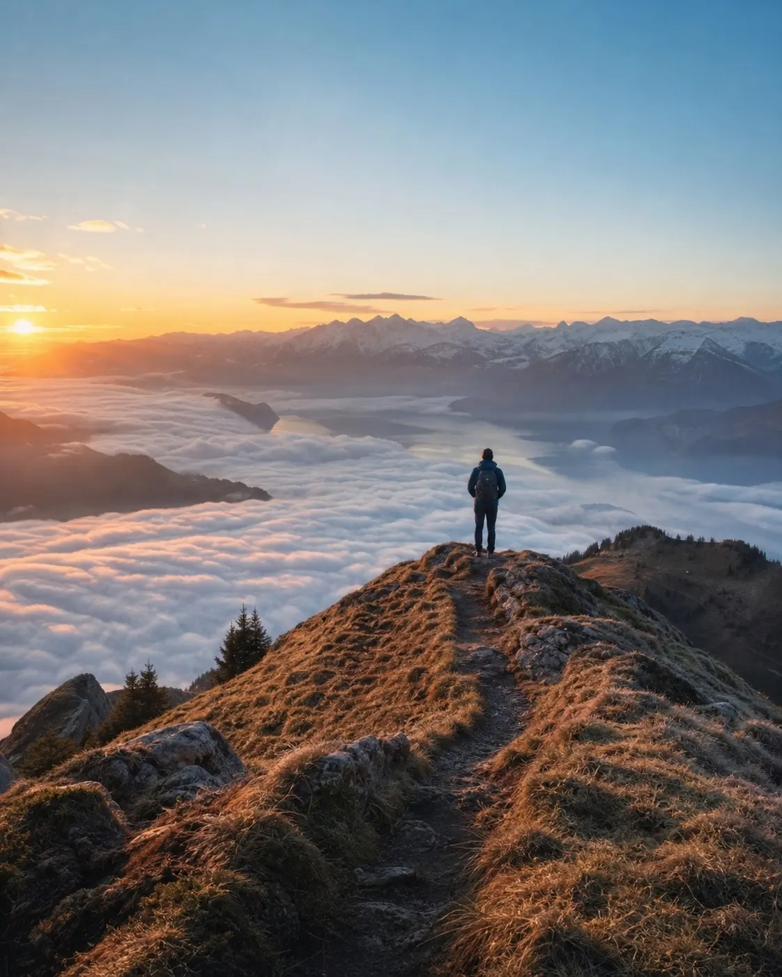 Rigi-Panorama über dem Vierwaldstättersee