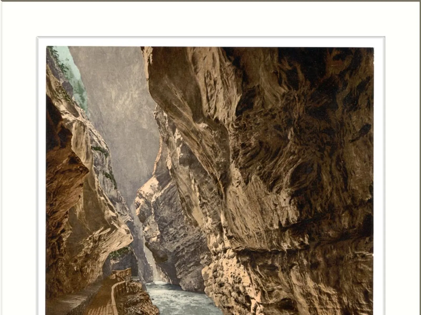 Landschaft bei Taminaschlucht, St. Gallen · Bad Ragaz, Schweiz