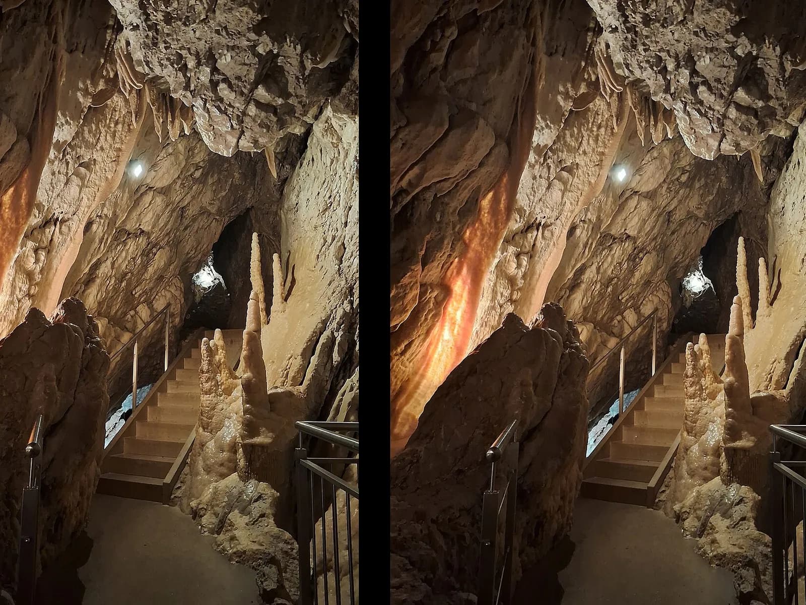 Weg und Naturformen bei Grotten von Vallorbe