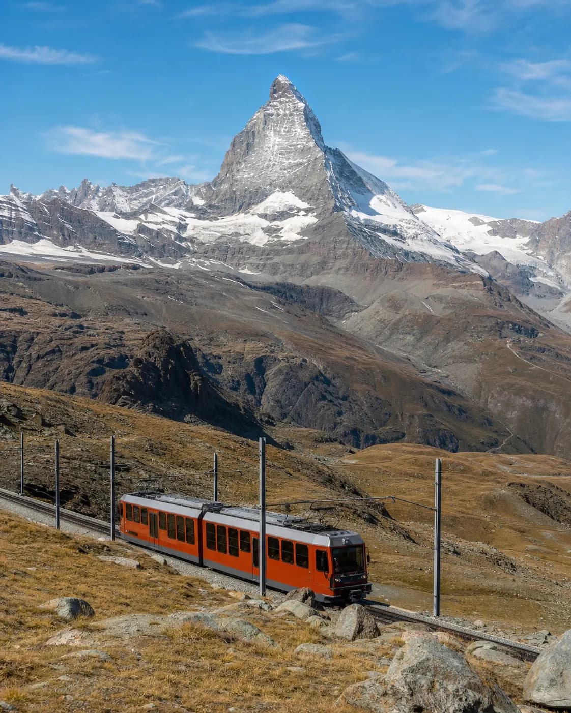 Panoramaweg mit Matterhornblick im Wallis