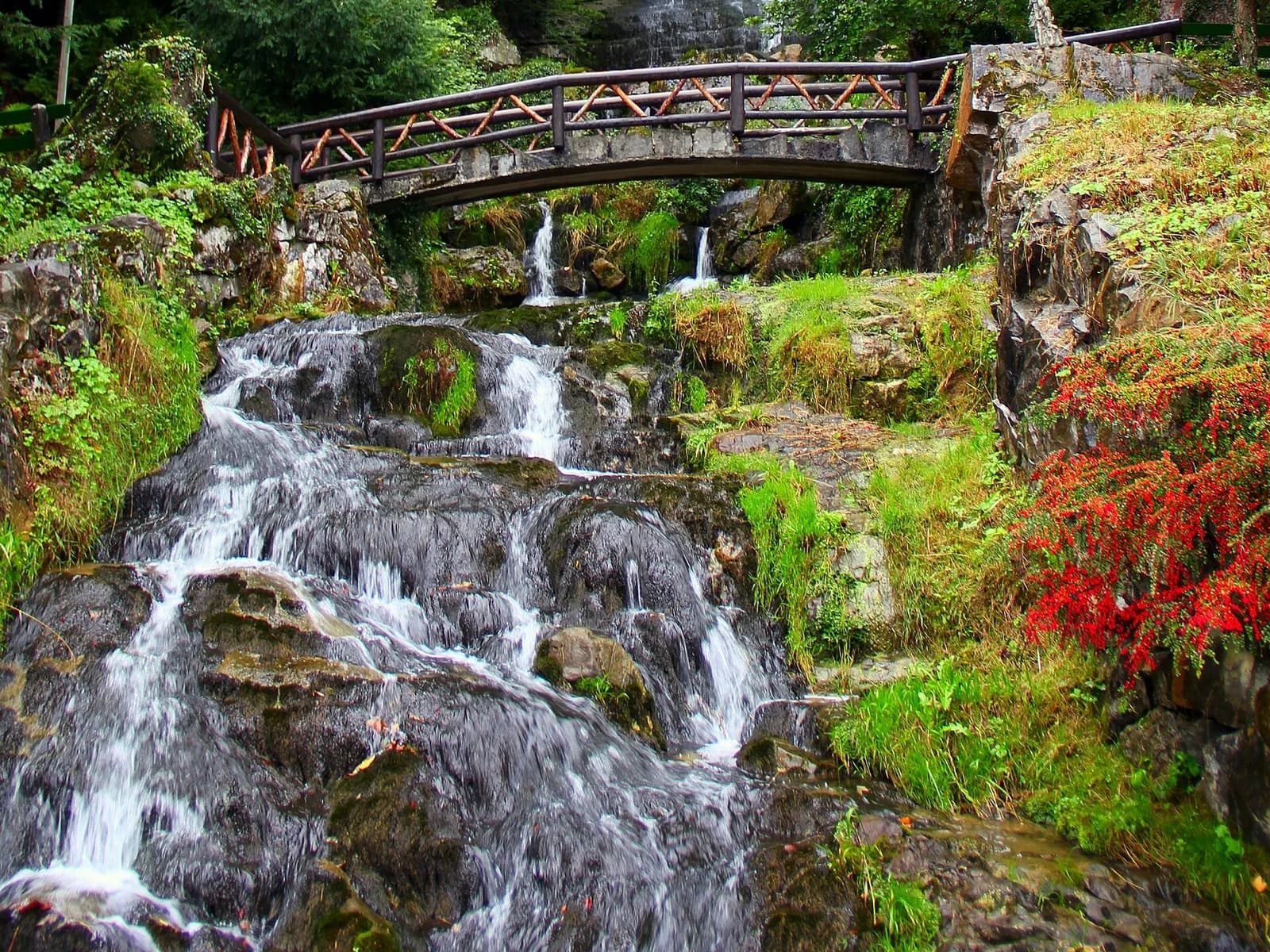 Weg und Naturformen bei St. Beatus-Höhlen