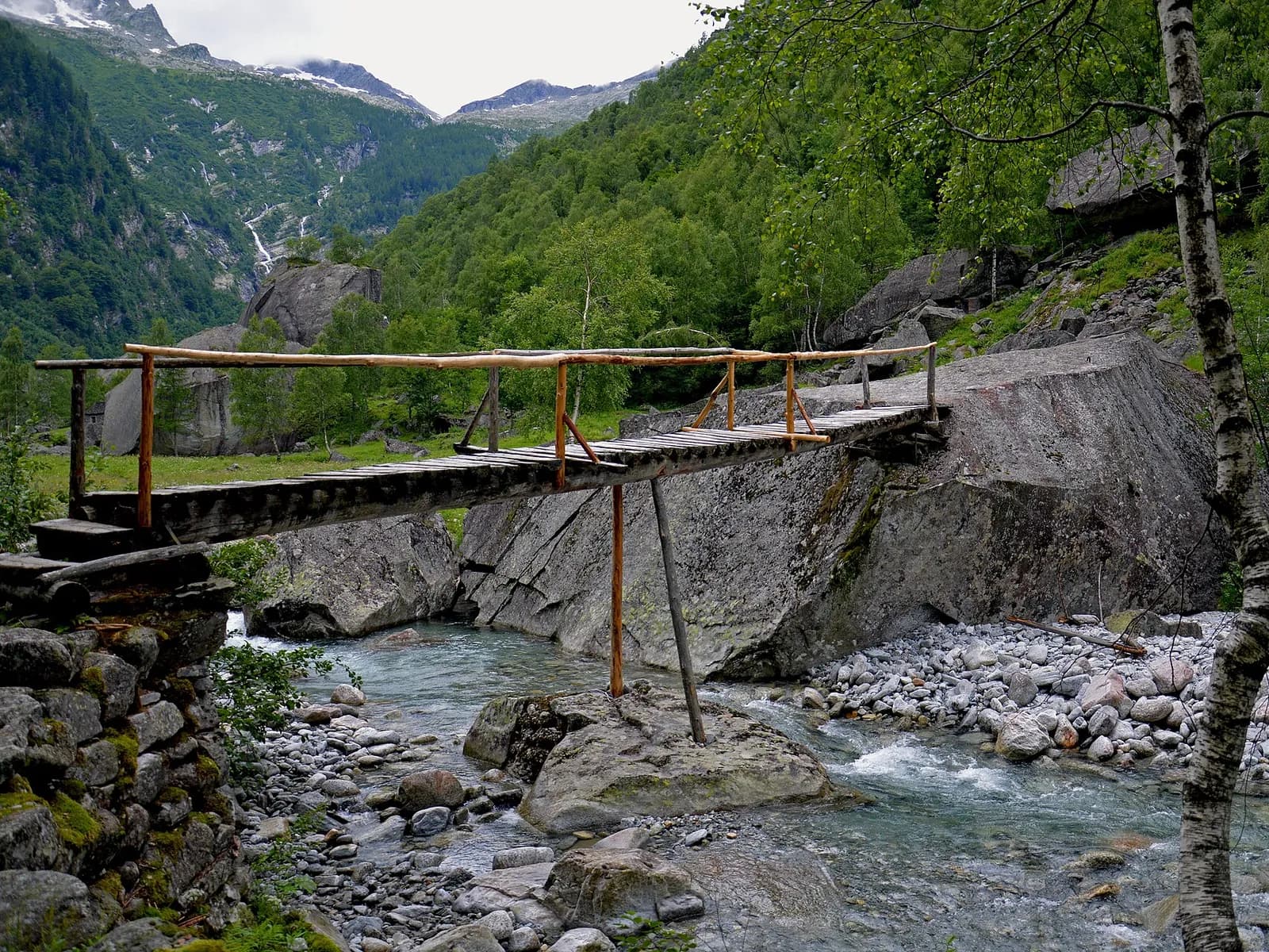 Landschaft bei Val Calnègia, Tessin · Val Bavona, Schweiz